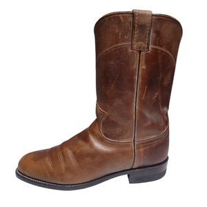 Justin Chestnut Brown Leather Cowgirl Western Boots Women's Size 7